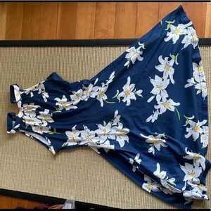 Ouges Floral Halter Neck Casual Sundress